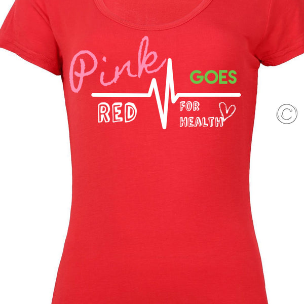 Pink Goes Red Pretty Tee